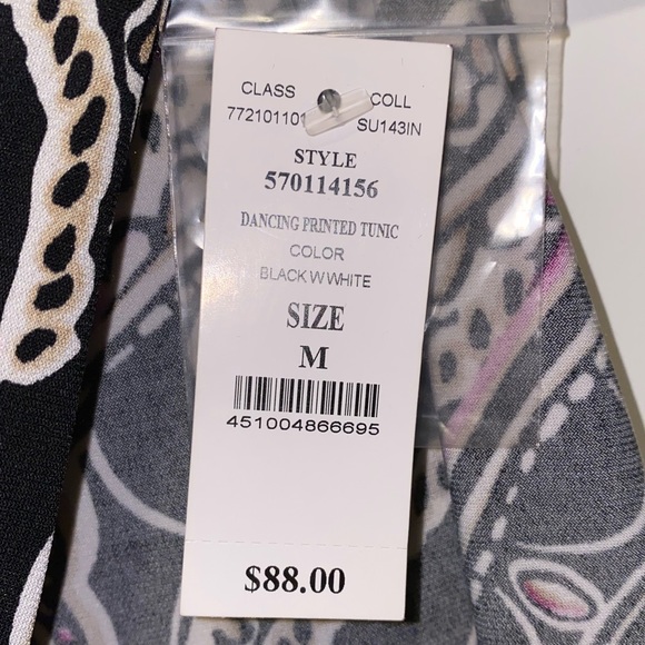 White House Black Market Printer Halter Tunic Top - Picture 11 of 11